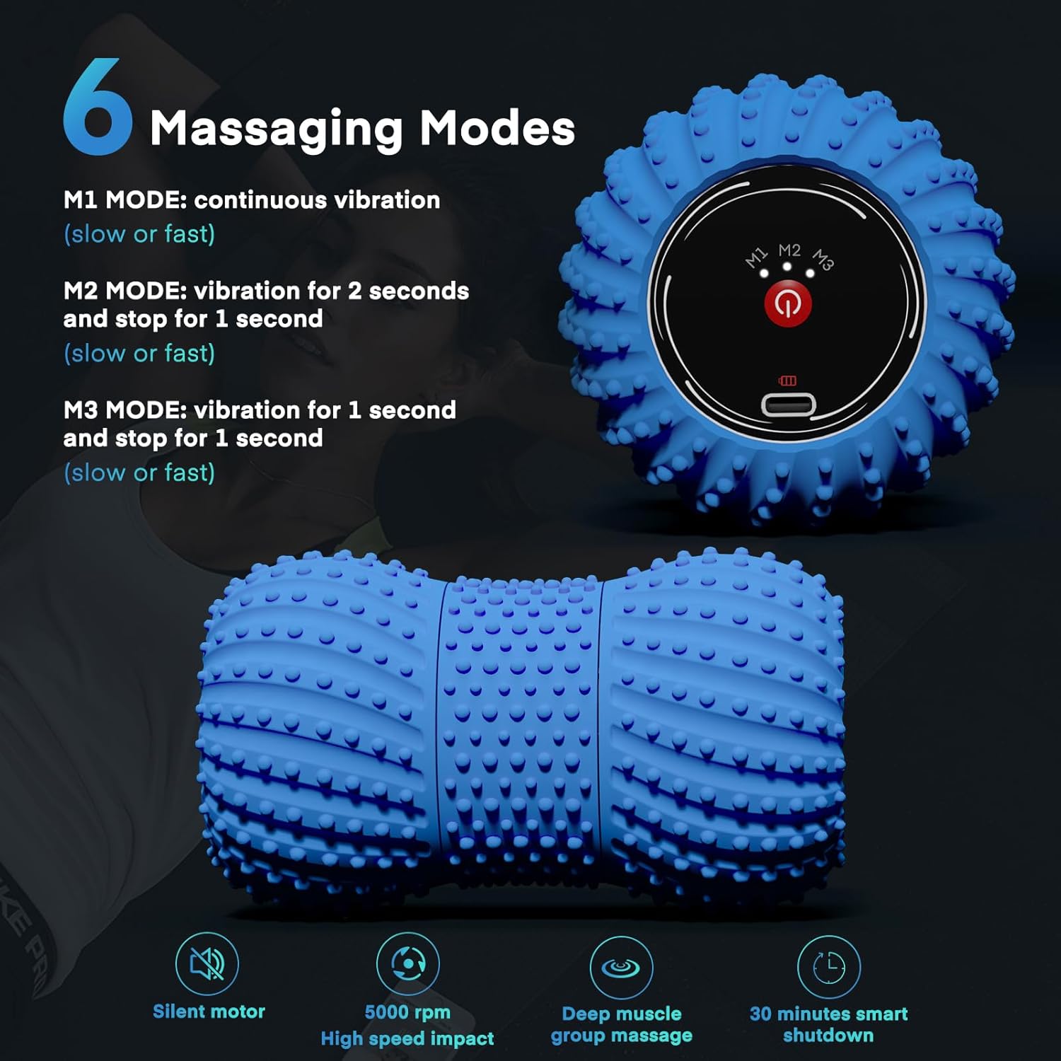 2 in 1 Vibrating Peanut Massag - Pilates Yoga Ball ulasan dan harga
