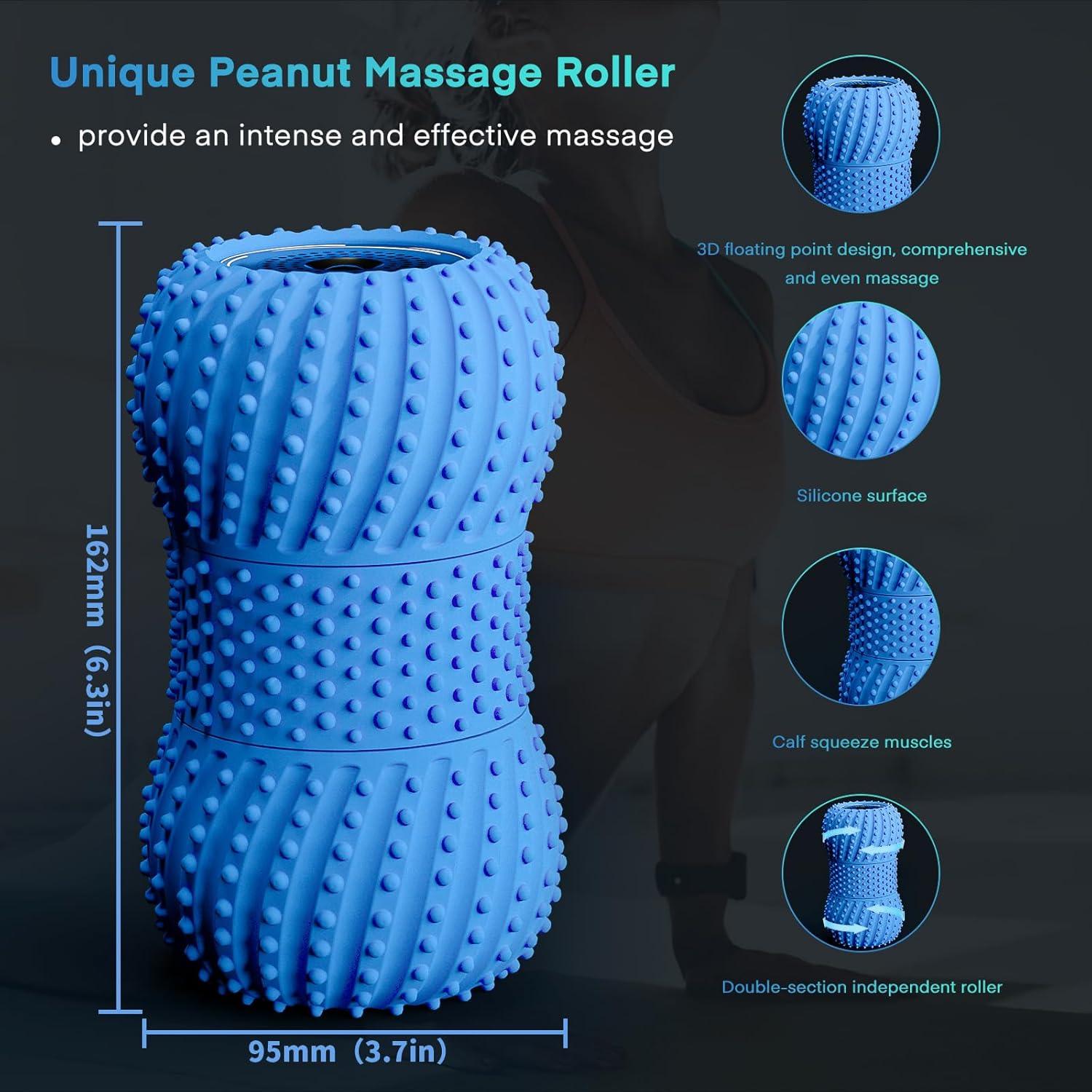 2 in 1 Vibrating Peanut Massag - Pilates Yoga Ball ulasan dan harga