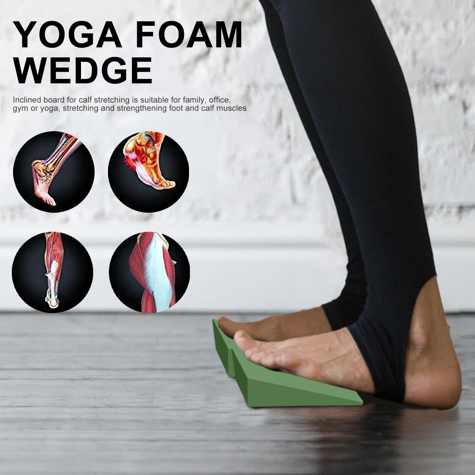 1Pairs Yoga Wedge Blocks EVA F - Pilates Yoga Block Exercises ulasan dan harga
