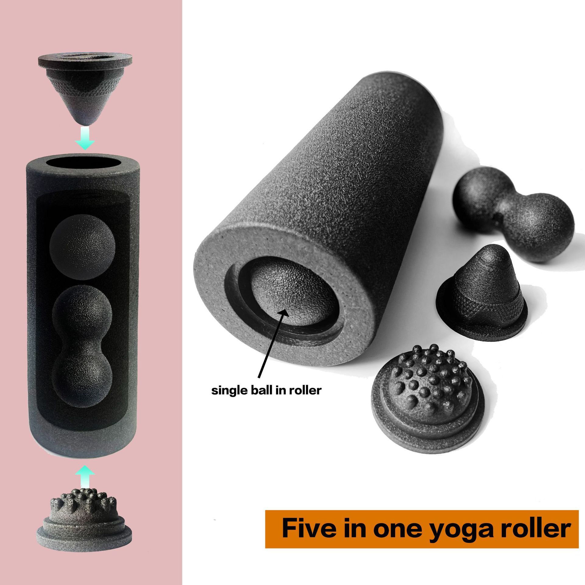 5-in-1 Fascia Roller Set Muscl - Pilates Yoga Ball ulasan dan harga